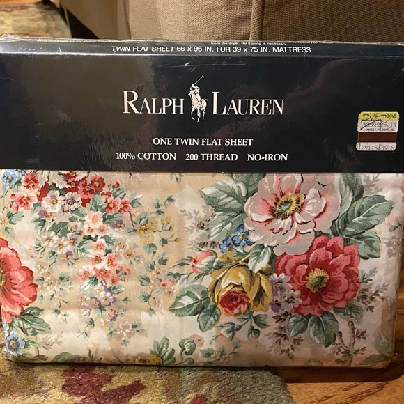 Ralph Lauren Other - NEW RARE Vintage Ralph Lauren Brittany Multi Floral Twin Flat SHEET Cottagcore